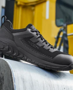Women KEEN Shoes<Women'S Arvada Esd Work Sneaker (Carbon-Fiber Toe) | Black/Black