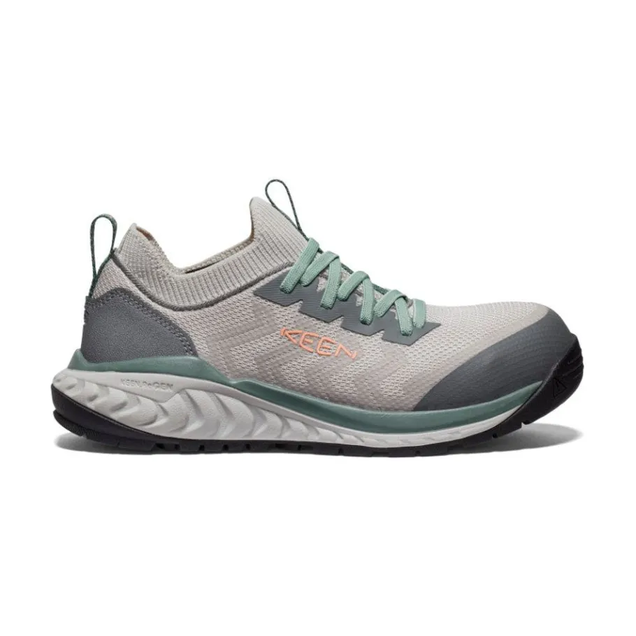 Women KEEN Work Boots & Shoes<Women'S Arvada Shift Work Sneaker (Carbon-Fiber Toe) | Steel Grey/Granite Green