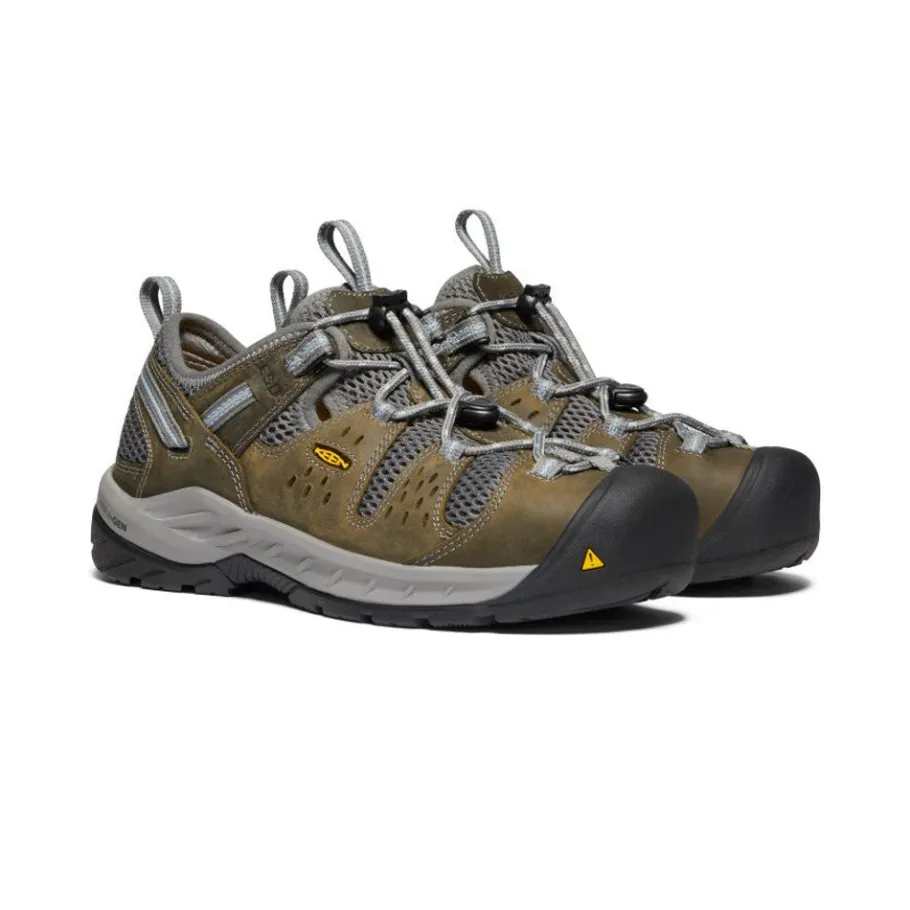 Women KEEN Work Boots & Shoes<Women'S Atlanta Cool Ii Esd (Steel Toe) | Gargoyle/Blue Fog