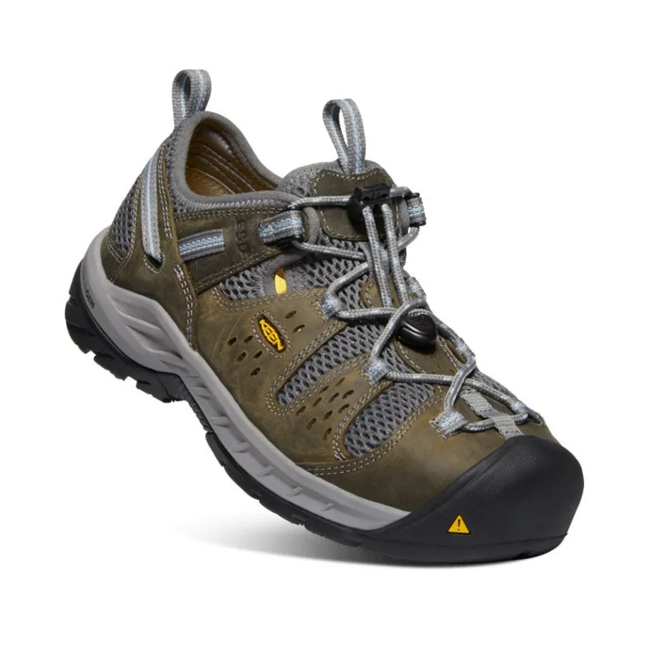 Women KEEN Work Boots & Shoes<Women'S Atlanta Cool Ii Esd (Steel Toe) | Gargoyle/Blue Fog