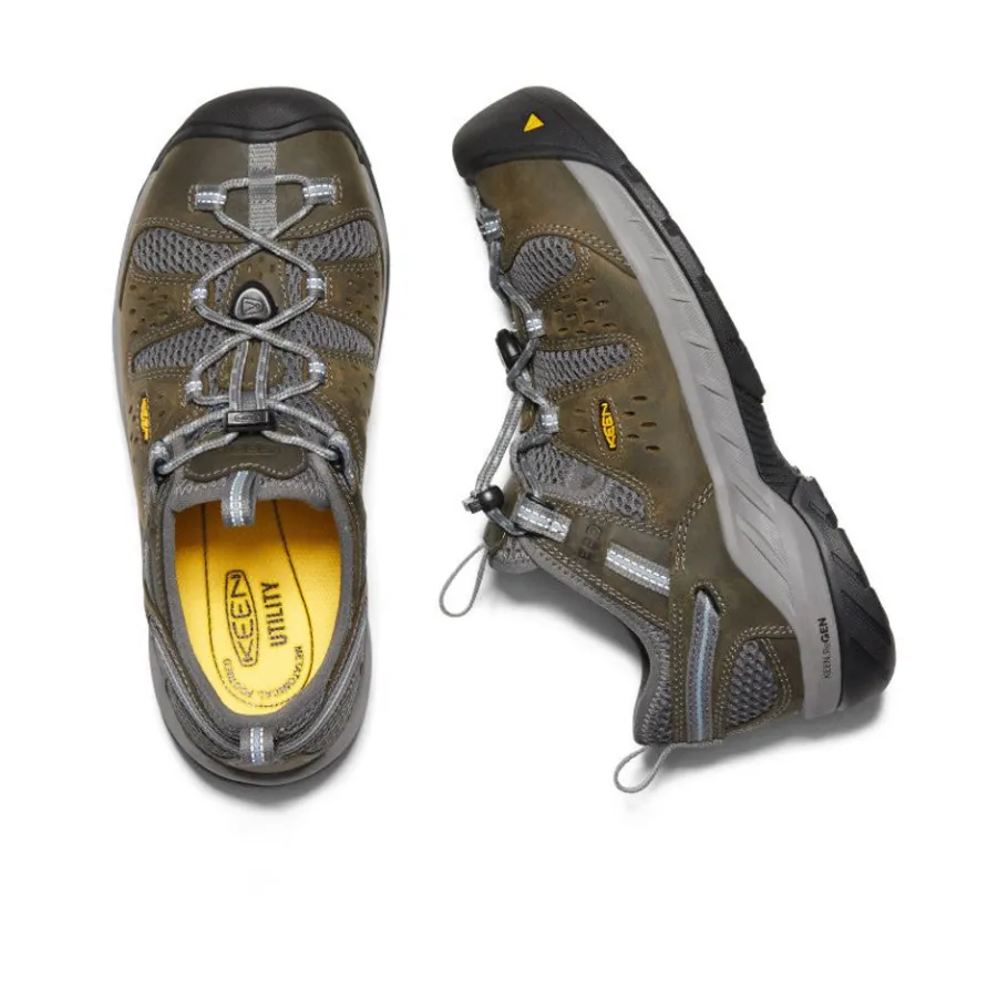 Women KEEN Work Boots & Shoes<Women'S Atlanta Cool Ii Esd (Steel Toe) | Gargoyle/Blue Fog