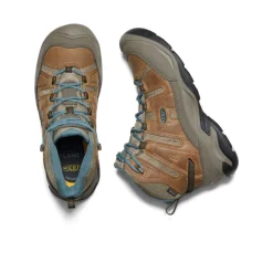 Women KEEN Boots<Women'S Circadia Waterproof Boot | Toasted Coconut/North Atlantic