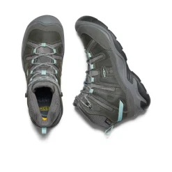 Women KEEN Boots<Women'S Circadia Waterproof Boot Wide | Steel Grey/Cloud Blue