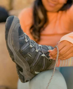 Women KEEN Boots<Women'S Circadia Waterproof Boot Wide | Steel Grey/Cloud Blue