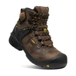 Women KEEN Work Boots & Shoes<Women'S Dover 6" Waterproof Boot (Carbon-Fiber Toe) | Dark Earth/Black