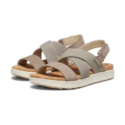 Women KEEN Sandals<Women'S Elle Criss Cross Sandal | Brindle/Birch