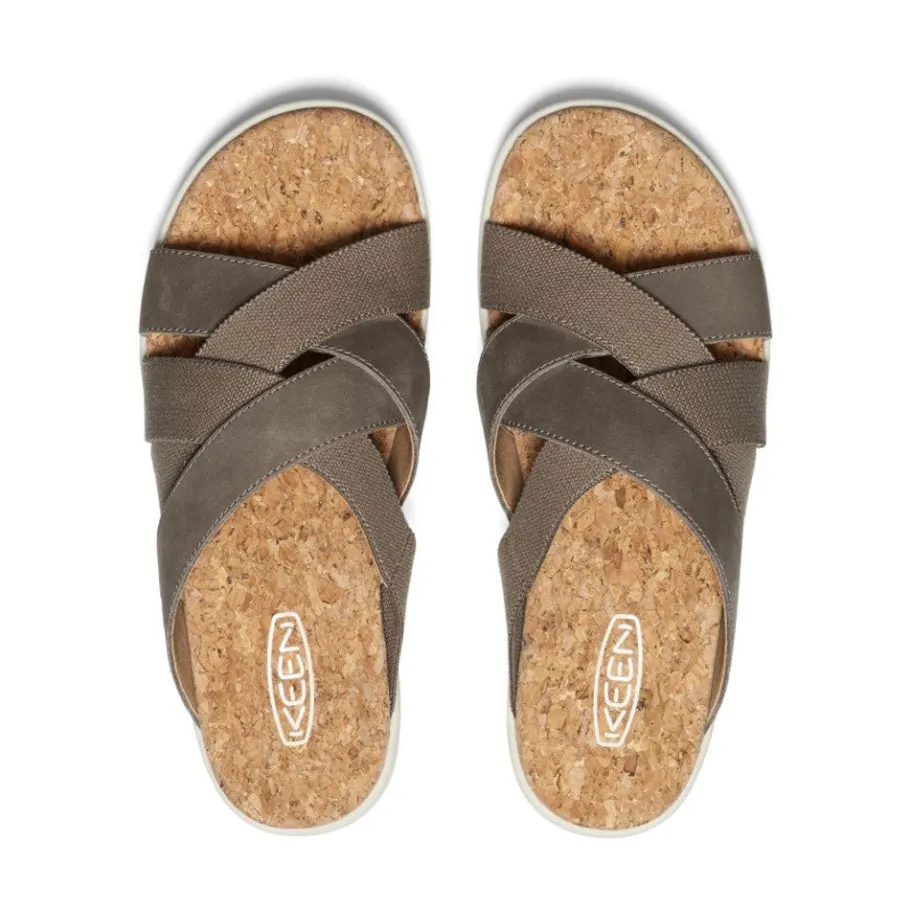 Women KEEN Slip-Ons<Women'S Elle Mixed Slide | Brindle/Birch