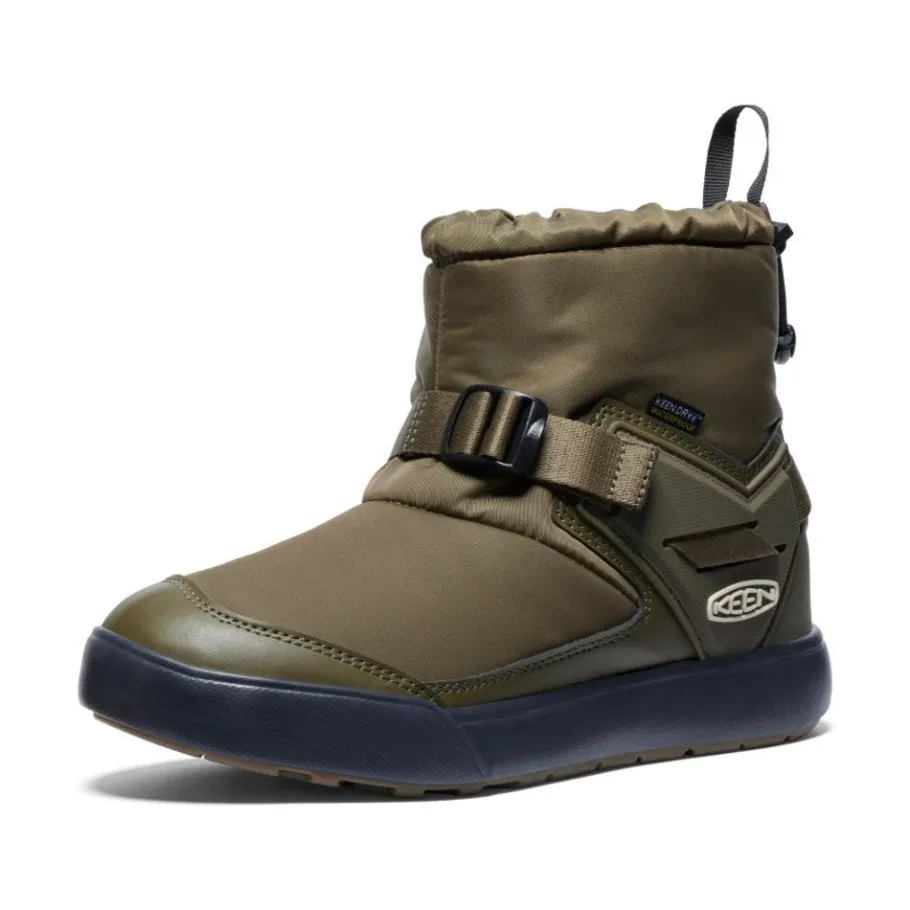 Women KEEN Slip-Ons<Women'S Hoodromeo Waterproof Slip-On Boot | Dark Olive/Black