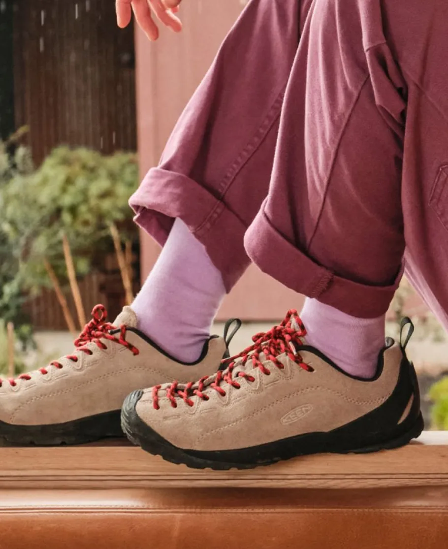 Women KEEN Shoes<Women'S Jasper Suede Sneakers | Cathay Spice/Orion Blue