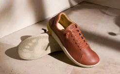 Women KEEN Slip-Ons<Women'S Knx Leather Sneaker | Tortoise Shell/Plaza Taupe