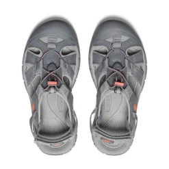 Women KEEN Sandals<Women'S Ravine H2 Sandal | Steel Grey/Coral