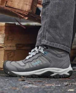 Women KEEN Work Boots & Shoes<Women'S Reno Kbf Waterproof Mid (Carbon-Fiber Toe) | Magnet/Ipanema