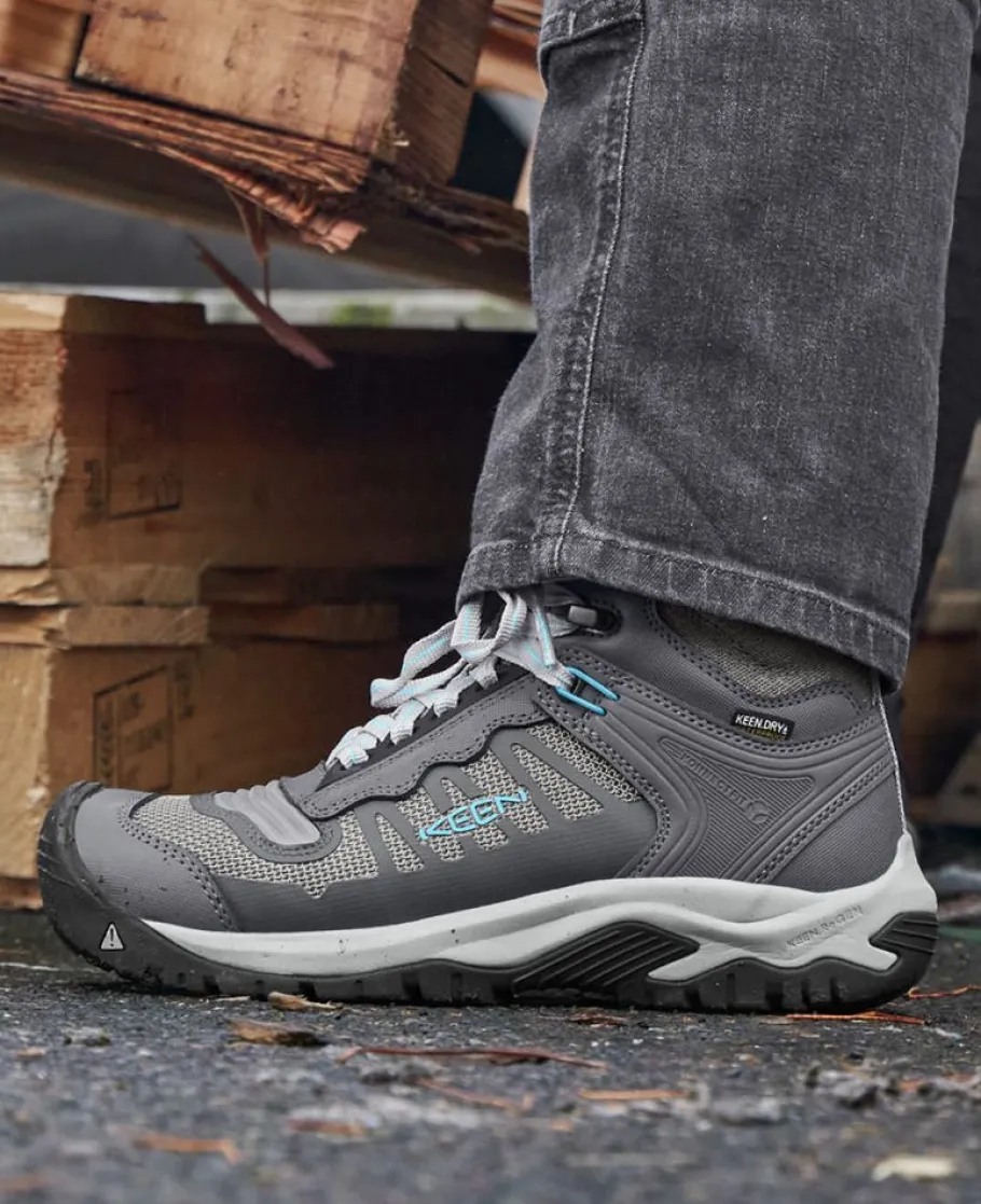 Women KEEN Work Boots & Shoes<Women'S Reno Kbf Waterproof Mid (Soft Toe) | Magnet/Ipanema