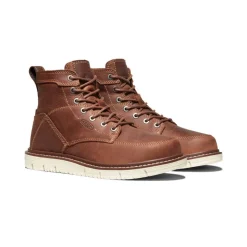 Women KEEN Work Boots & Shoes<Women'S San Jose 6" Boot (Soft Toe) | Gingerbread/Off White