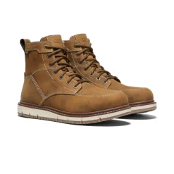 Women KEEN Work Boots & Shoes<Women'S San Jose 6" Waterproof Boot (Aluminum Toe) | Almond/Gum