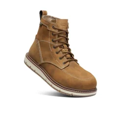 Women KEEN Work Boots & Shoes<Women'S San Jose 6" Waterproof Boot (Aluminum Toe) | Almond/Gum
