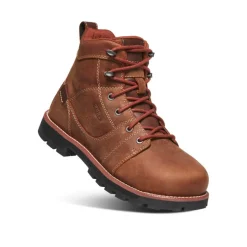 Women KEEN Work Boots & Shoes<Women'S Seattle 6" Waterproof Boot (Aluminum Toe) | Gingerbread/Black