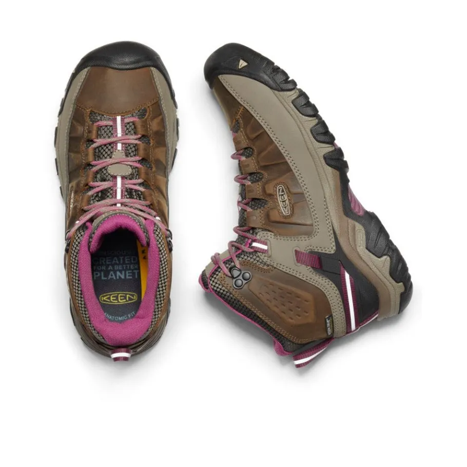 Women KEEN Boots<Women'S Targhee Iii Waterproof Mid | Weiss/Boysenberry