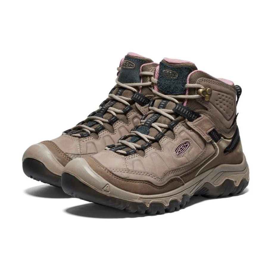 Women KEEN Boots<Women'S Targhee Iv Wide Waterproof Hiking Boot | Brindle/Nostalgia Rose