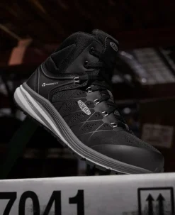 Women KEEN Work Boots & Shoes<Women'S Vista Energy Mid (Carbon-Fiber Toe) | Vapor/Black