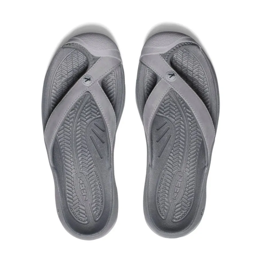 Women KEEN Slip-Ons<Women'S Waimea Leather Flip-Flop | Alloy/Black