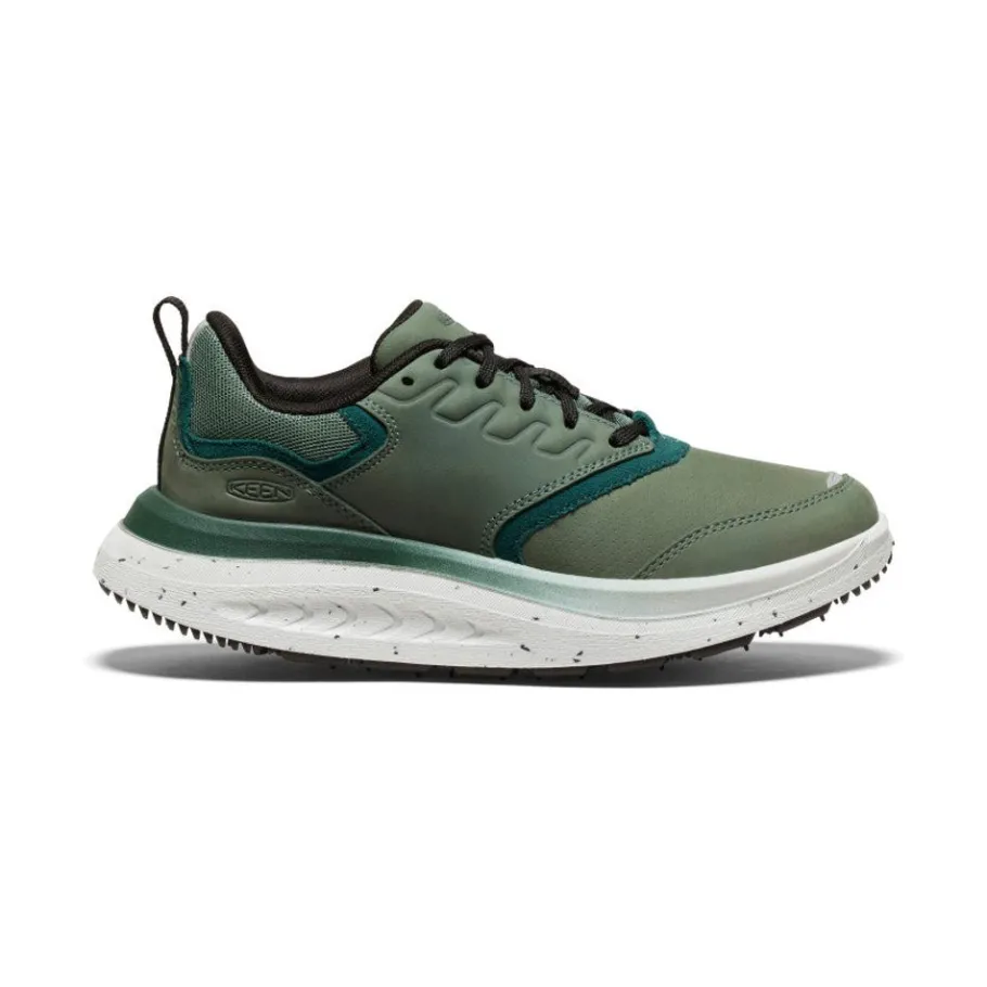 Women KEEN Shoes<Women'S Wk400 Leather Walking Shoe | Dark Forest/Sea Moss