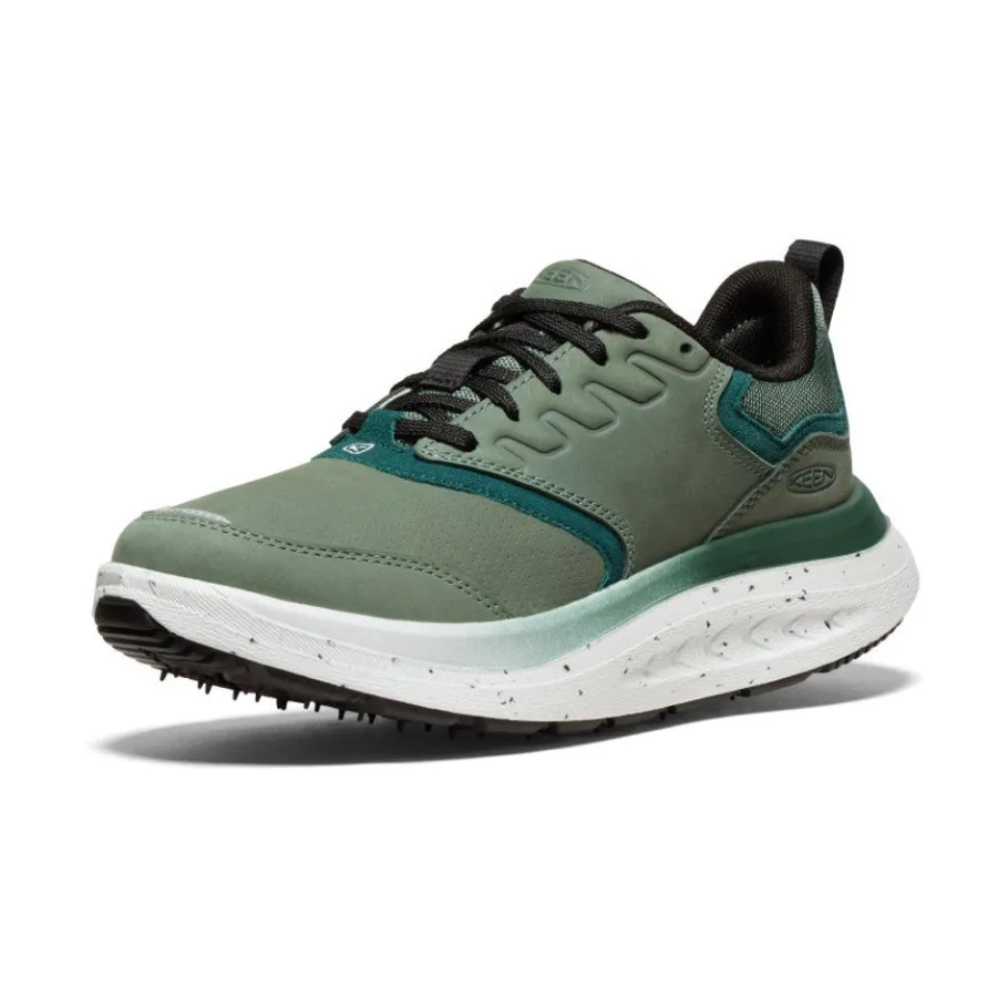 Women KEEN Shoes<Women'S Wk400 Leather Walking Shoe | Dark Forest/Sea Moss
