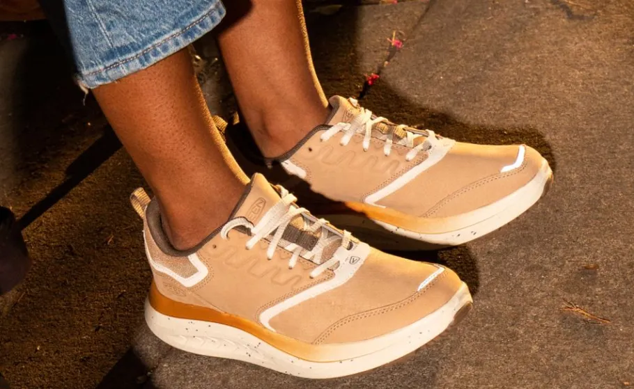 Women KEEN Shoes<Women'S Wk400 Leather Walking Shoe | Dark Forest/Sea Moss